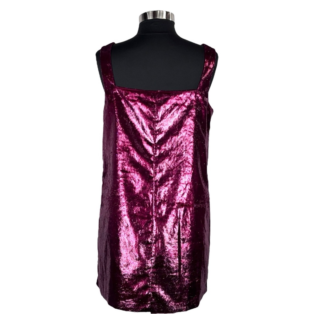 TUCKERNUCK HYACINTH HOUSE GAVIN GARNET SHIMMER SWING MINI DRESS - Picture 8 of 14